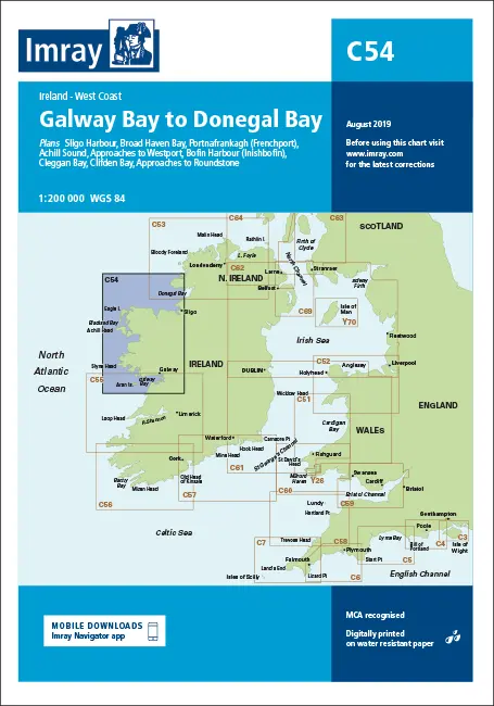 Imray C54 Galway Bay To Donegal Bay 1
