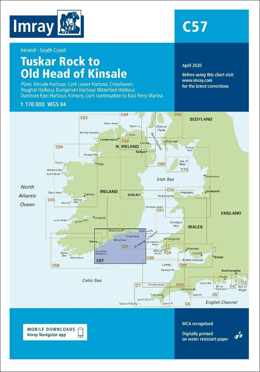 Imray C57 Tuskar Rock To Old Head Of Kinsale 1