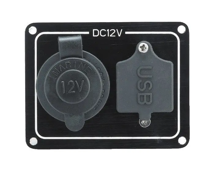 Weatherproof Cigarette Socket Panel With Usb Socket 1