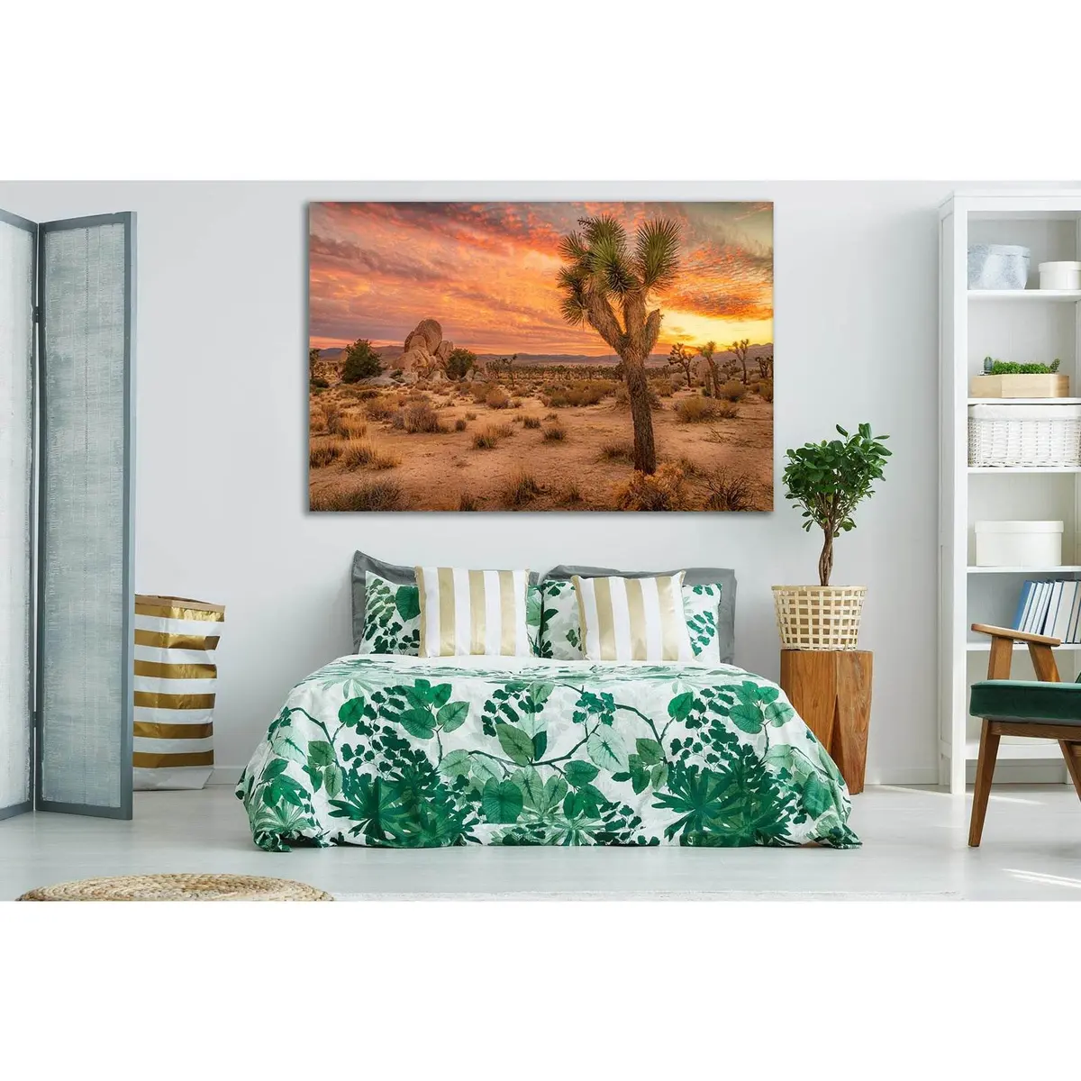 Cactus In The Desert At Sunset №Sl277 Ready To Hang Canvas Print 2