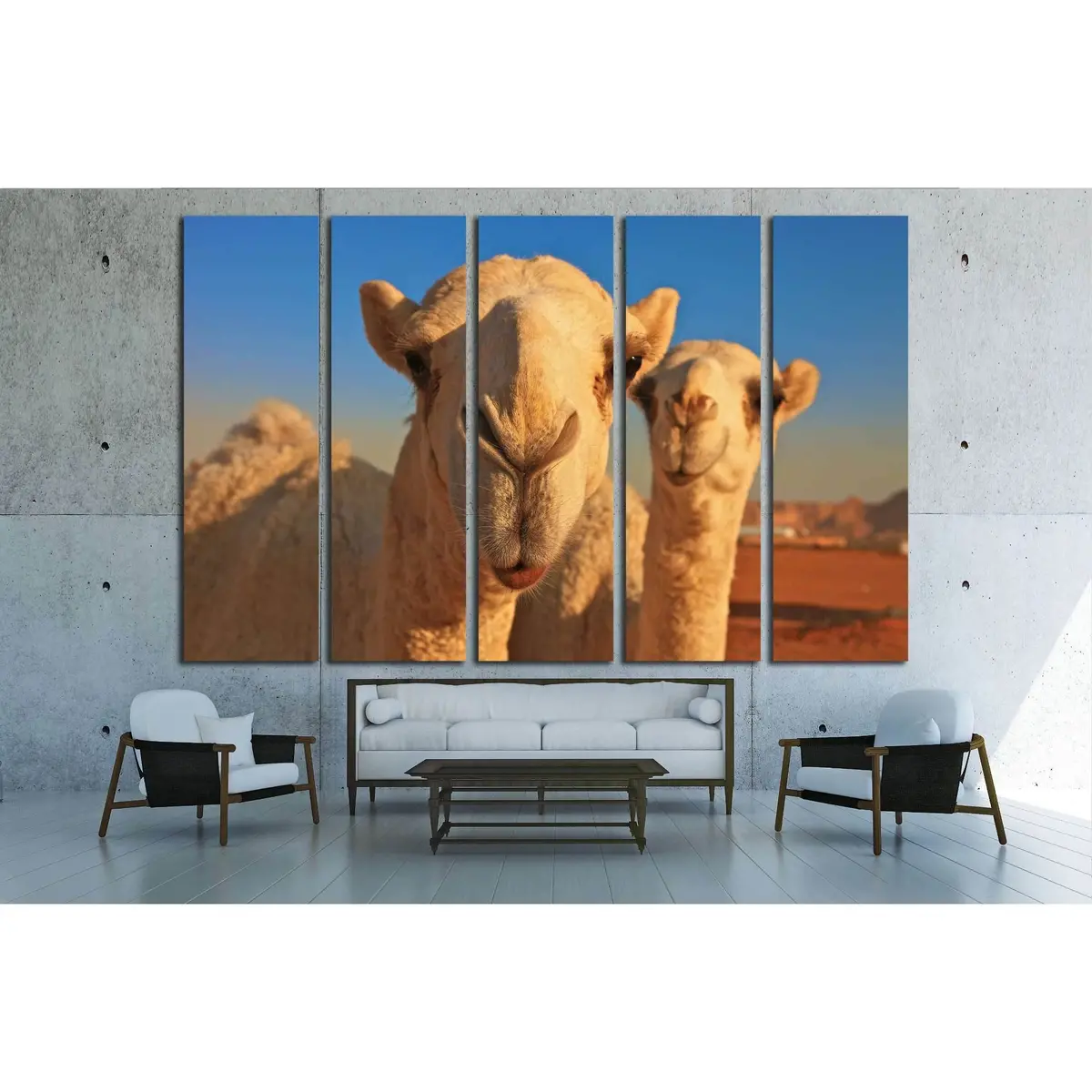 Camel Design #2343 – Stretched Canvas Wall Art, Ready to Hang - Image 3