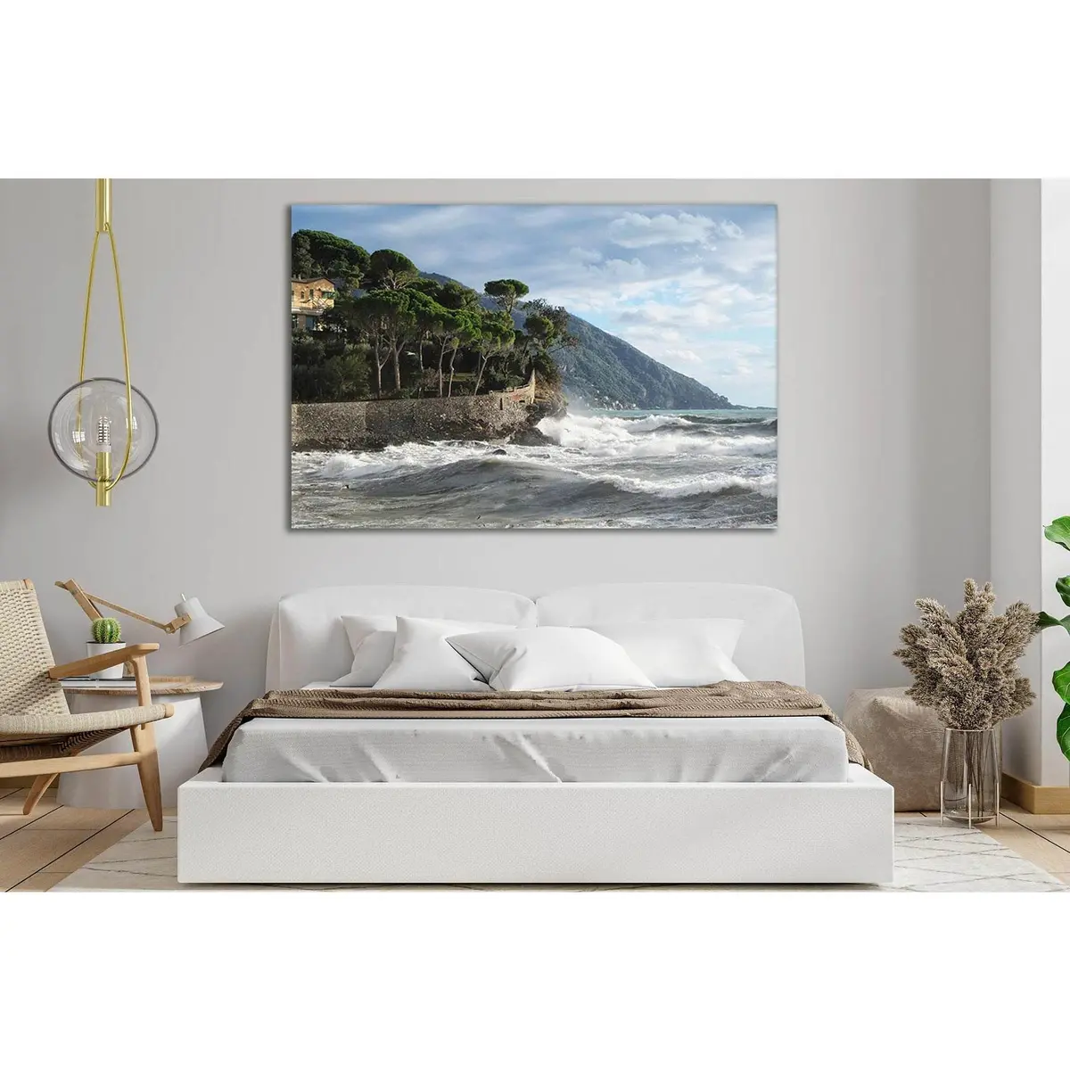Camogli Commune In Italy №Sl194 Ready To Hang Canvas Print 1