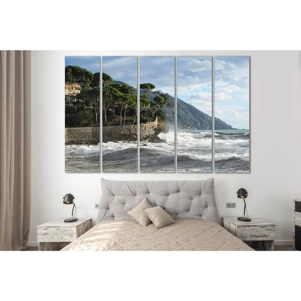 Premium Camogli, Italy Canvas Wall Art – SL194 Ready-to-Hang Print - Image 3