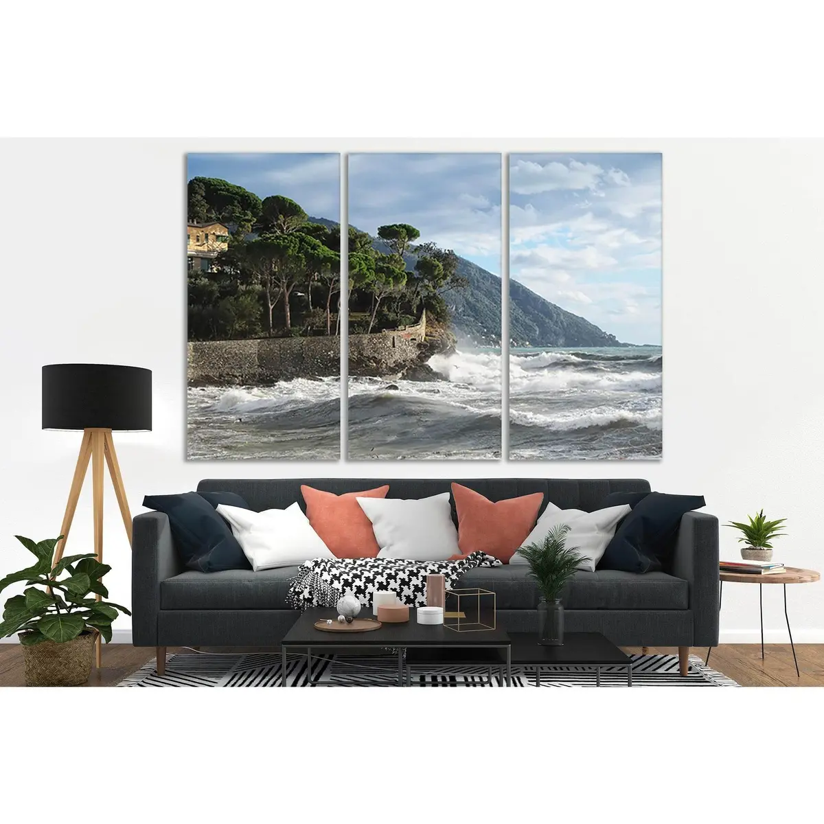 Camogli Commune In Italy №Sl194 Ready To Hang Canvas Print 5