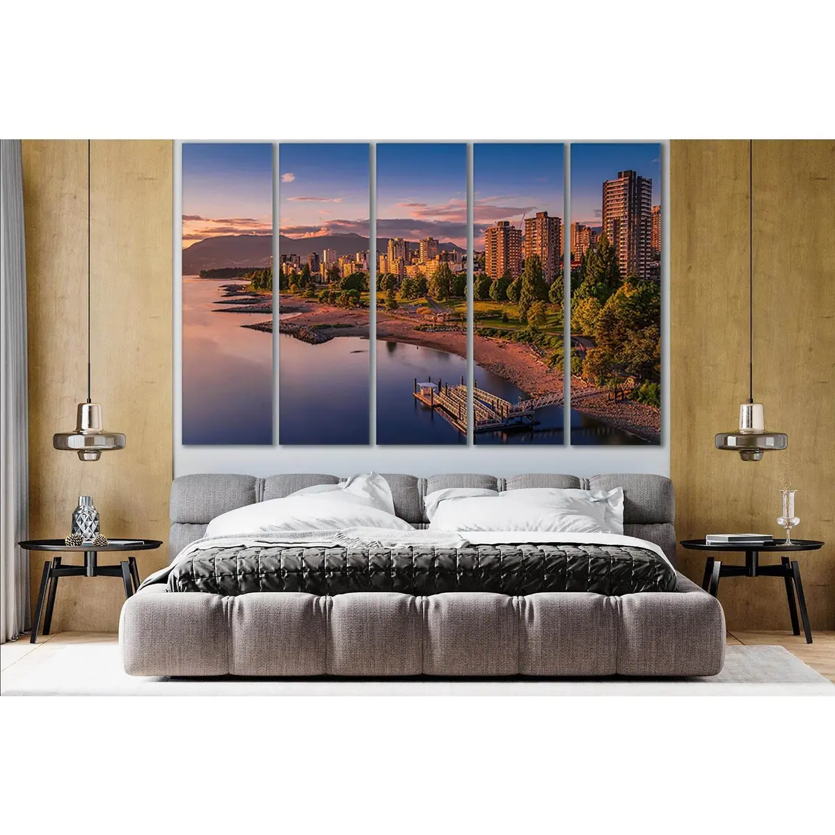 Vancouver Canada Coast Sunset Canvas Art №SL315 – Premium Ready-to-Hang Wall Decor - Image 3