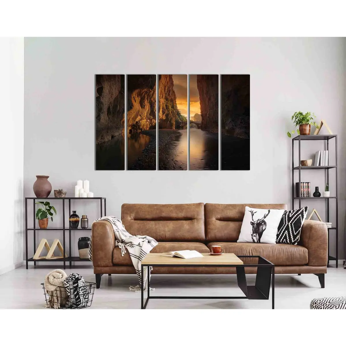Greece Canyon Wall Art №D1811 – Premium Ready-to-Hang Canvas Print - Image 3