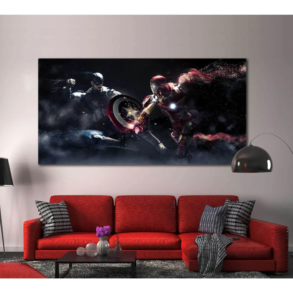 Captain America & Iron Man №2012 Ready To Hang Canvas Print 1