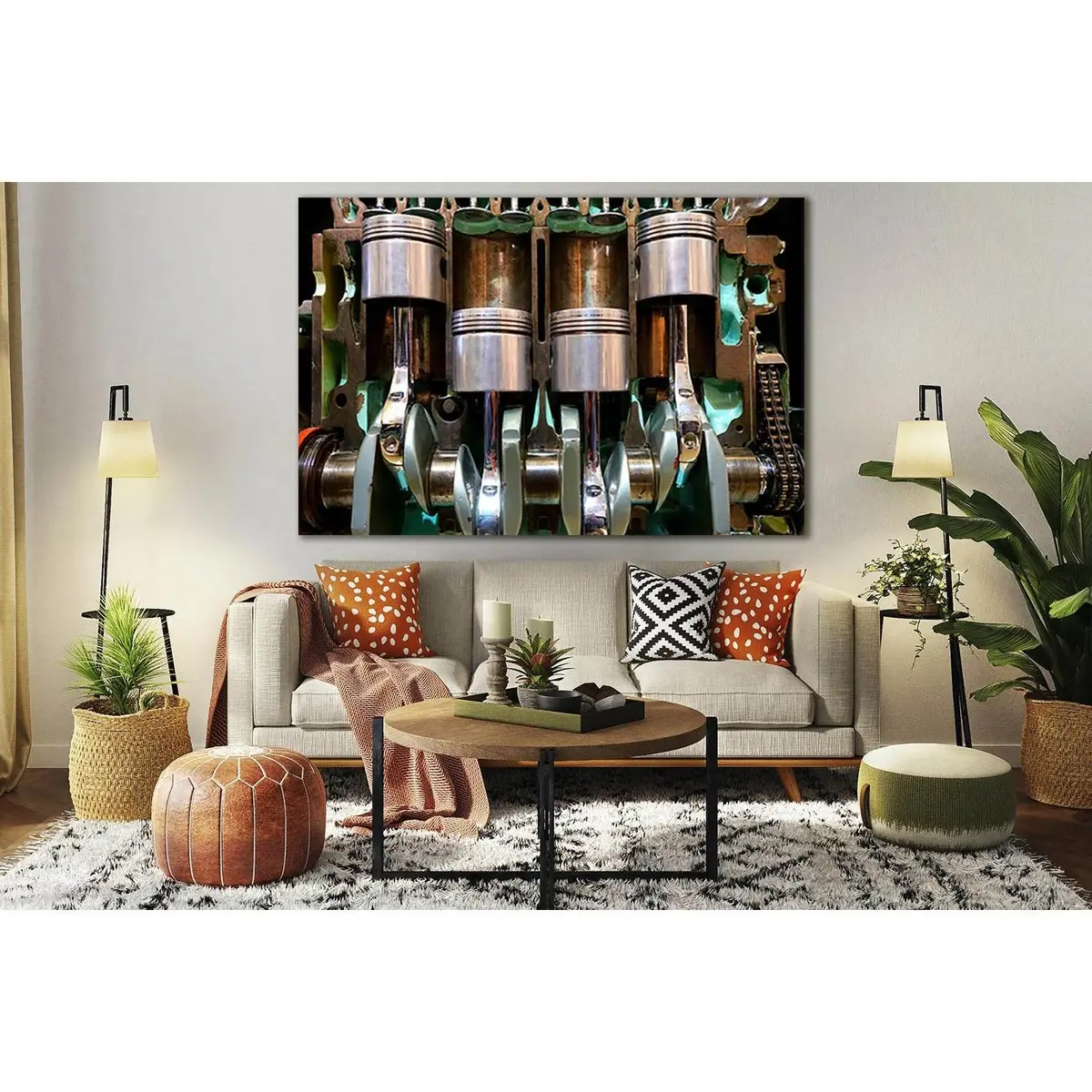 Car Engine №Sl744 Ready To Hang Canvas Print 2