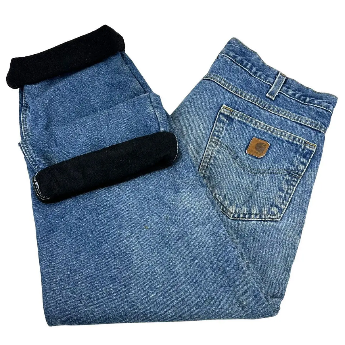 Xxb - Carhartt Fleece Lined Straight Leg Jean 44X32 1