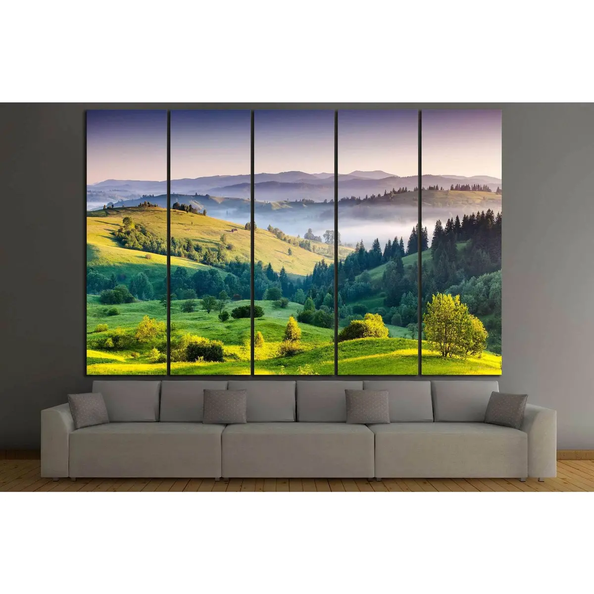 Carpathian Mountains Ukraine Canvas Wall Art – Ready-to-Hang Print #613 - Image 3