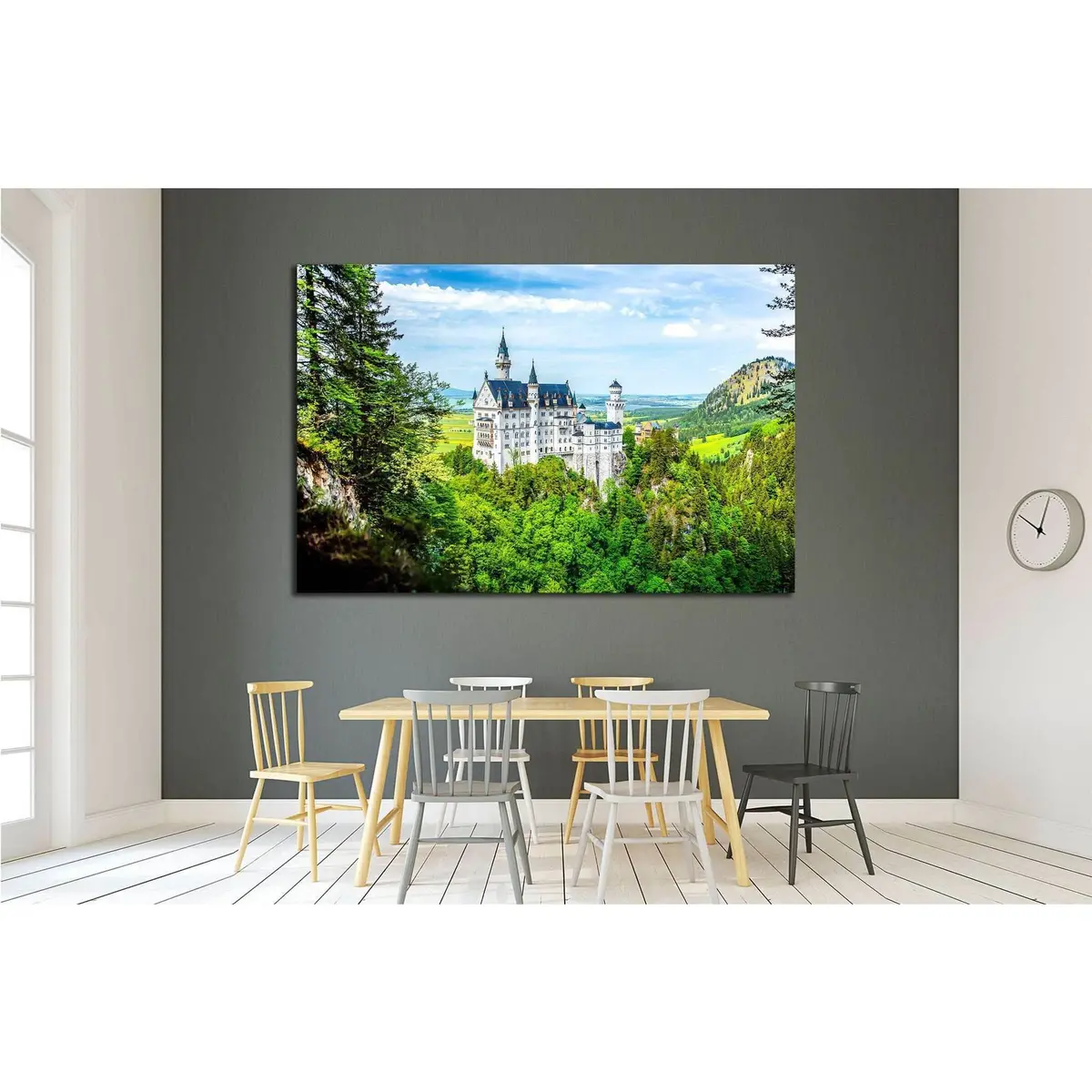Castle Neuschwanstein №1810 Ready To Hang Canvas Print 3