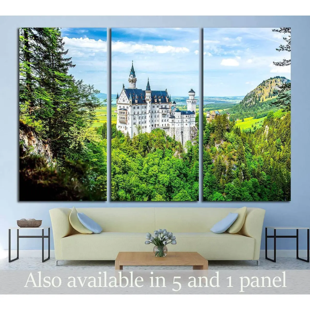 Castle Neuschwanstein №1810 Ready To Hang Canvas Print 5