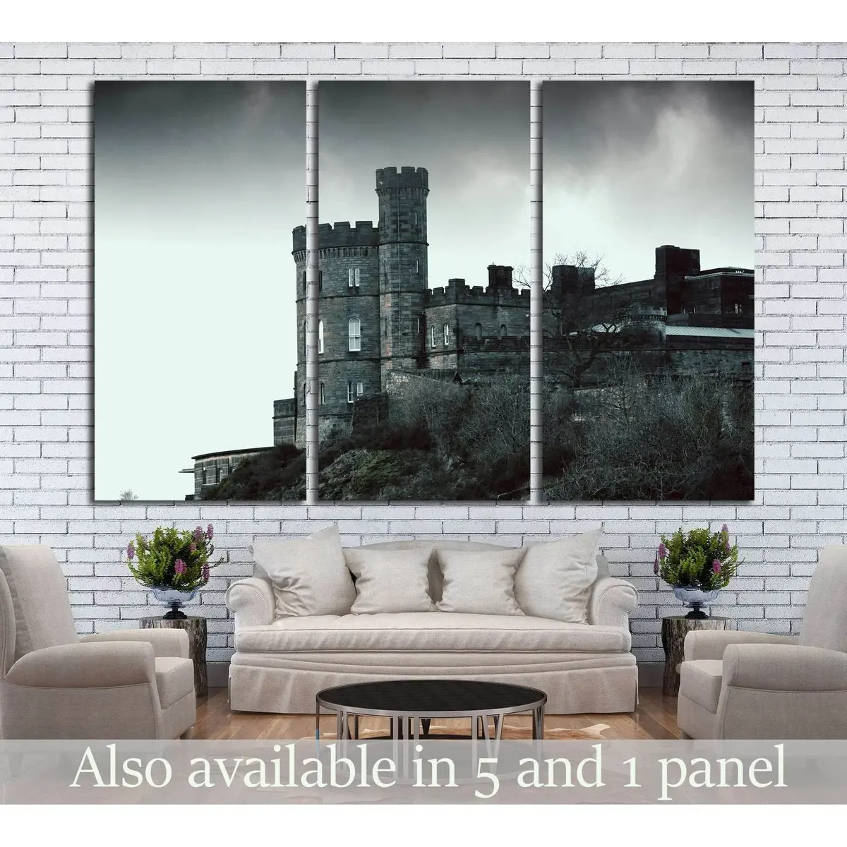 Castle On The Rock - Horror Picture №1801 Ready To Hang Canvas Print 5
