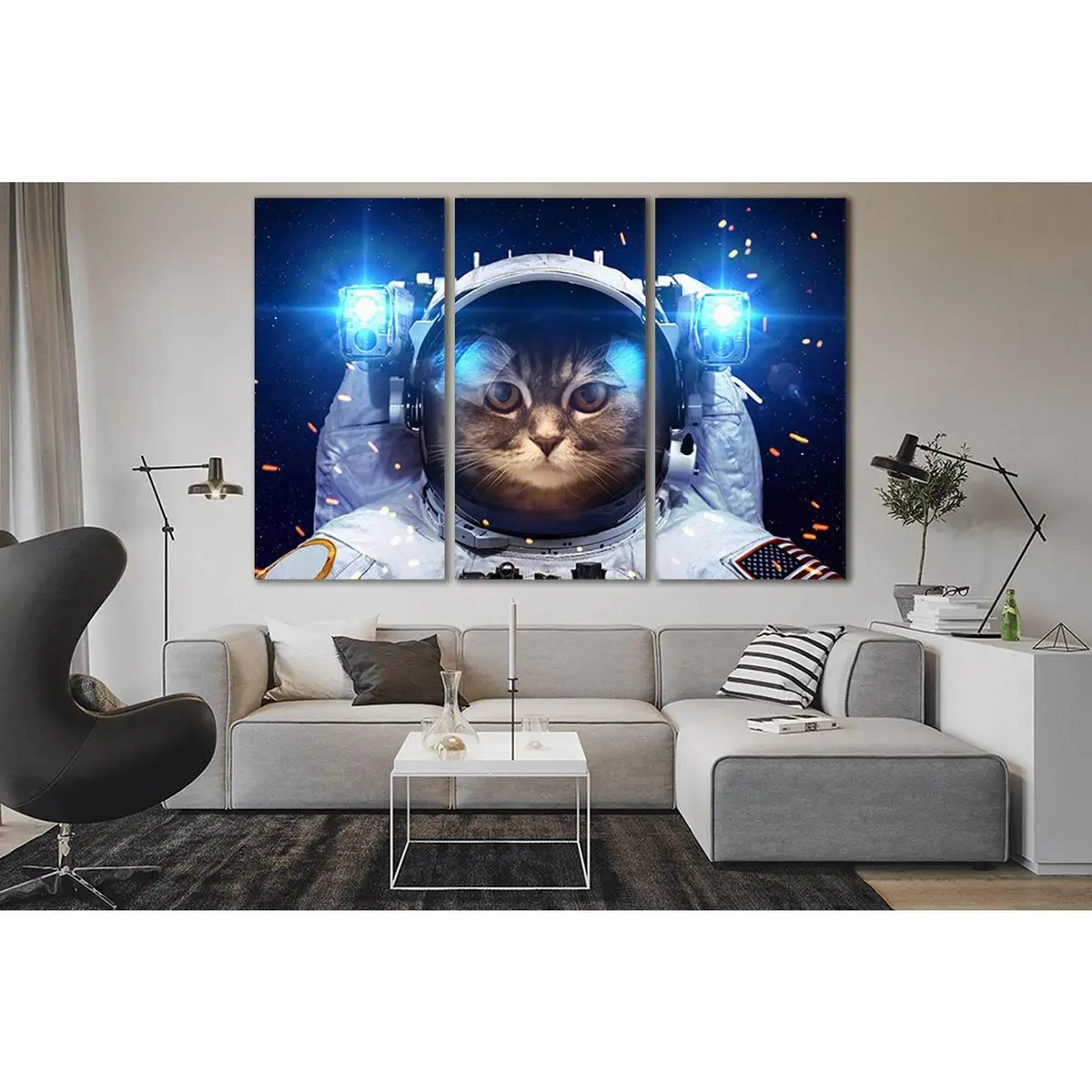 Cats Astronauts №Sl392 Ready To Hang Canvas Print 5