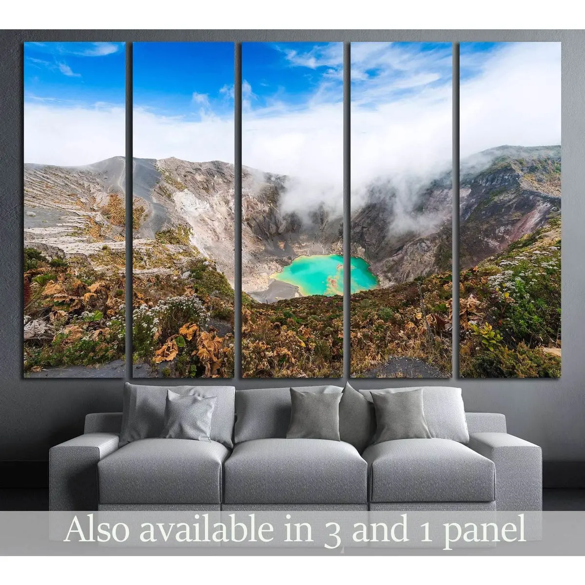 Costa Rica Canvas Wall Art – Ready-to-Hang Print Featuring Central American Landscape