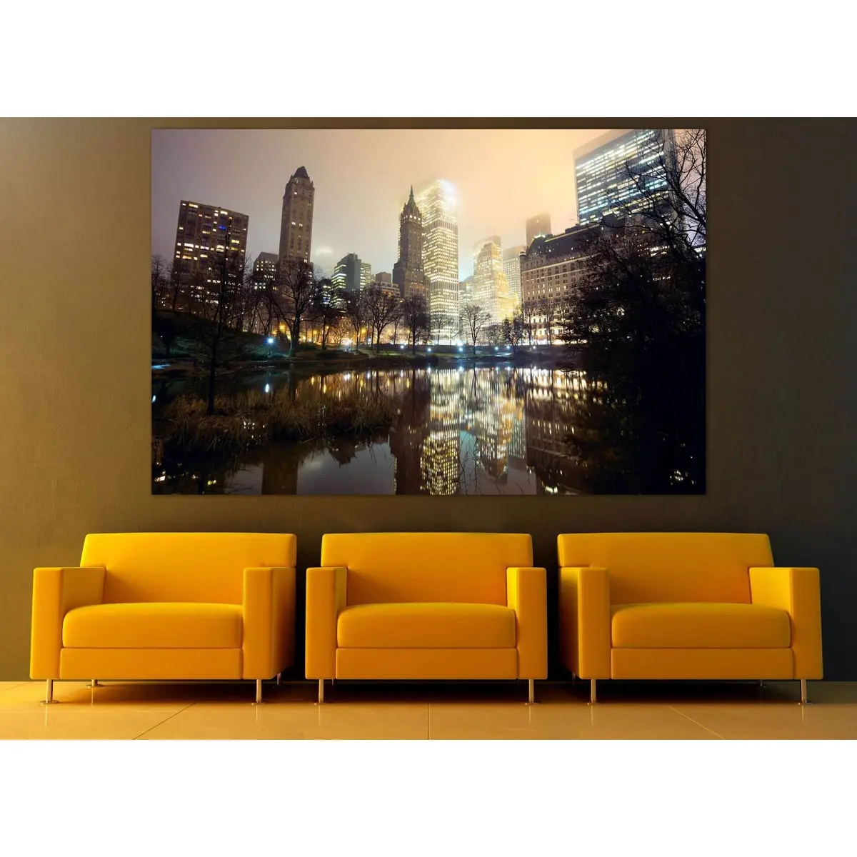 Central Park New York №115 Ready To Hang Canvas Print 2