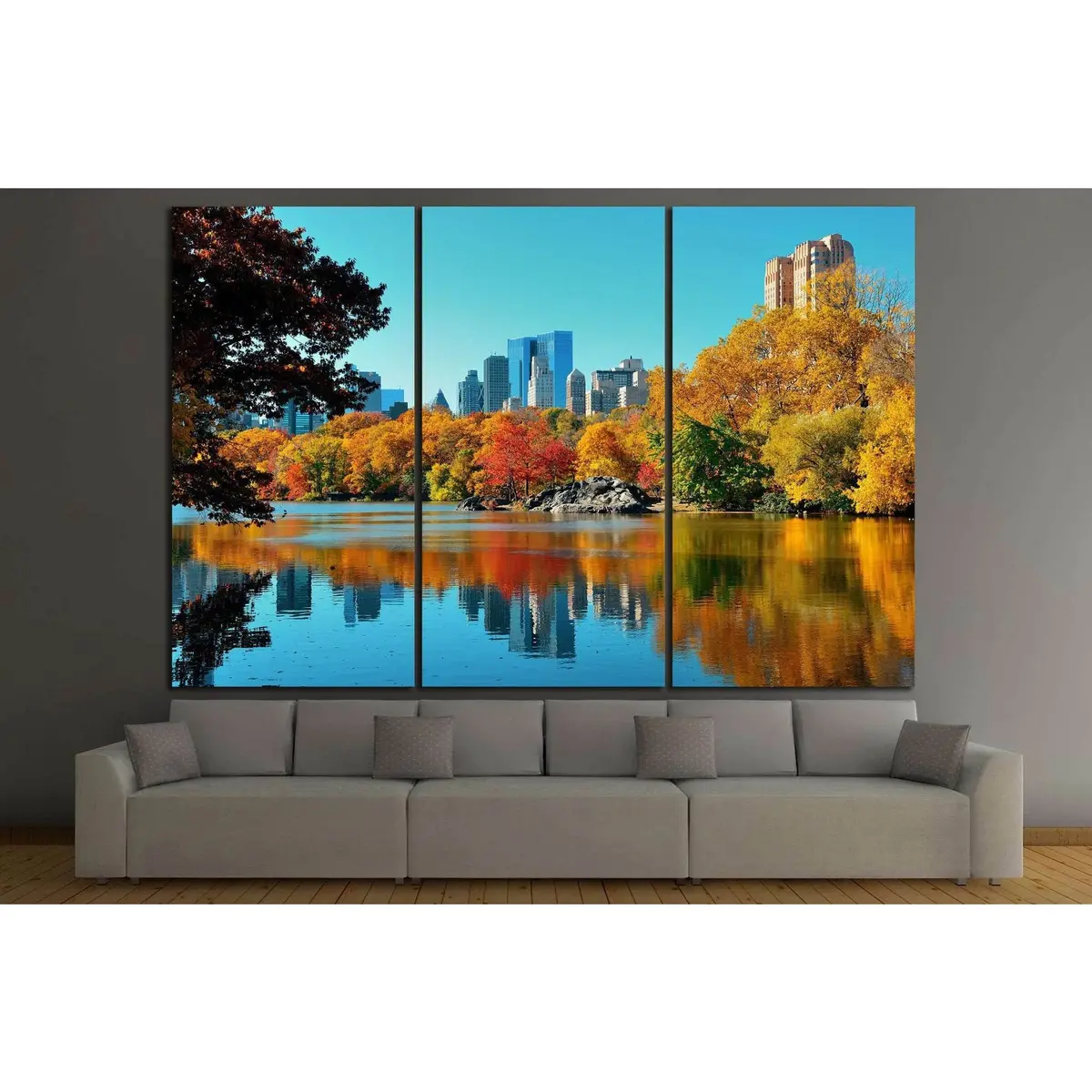 Central Park, New York №871 Ready To Hang Canvas Print 5
