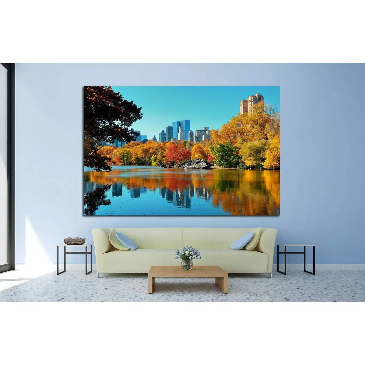 Central Park, New York №871 Ready To Hang Canvas Print 3