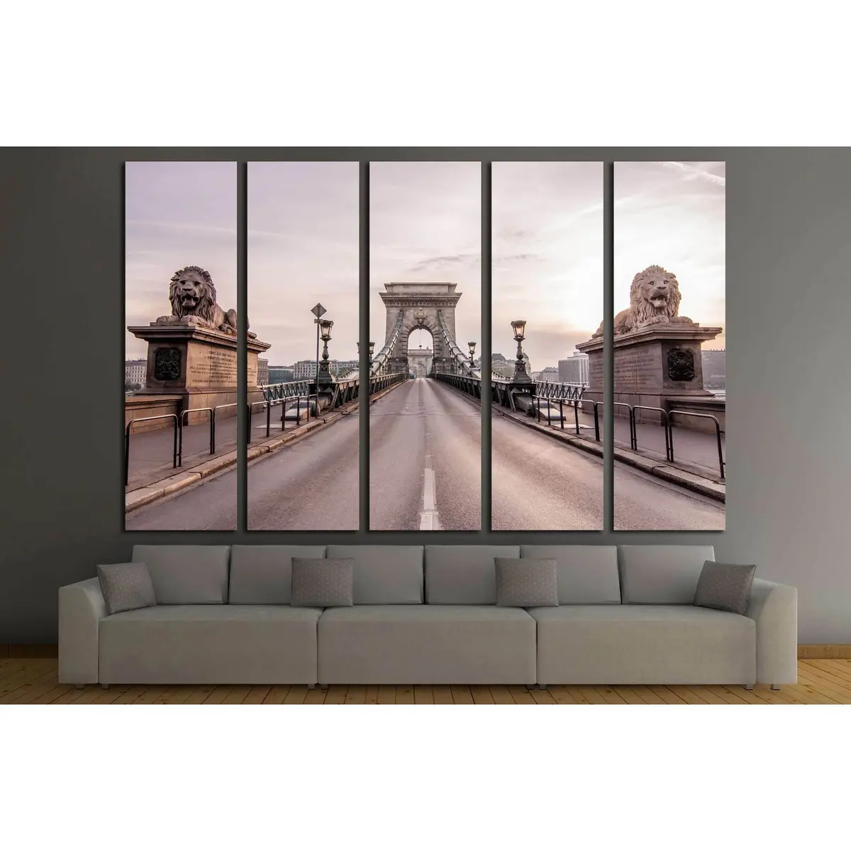 Stunning Chain Bridge Canvas Print №2248 – Ready-to-Hang Budapest Cityscape Wall Art - Image 3