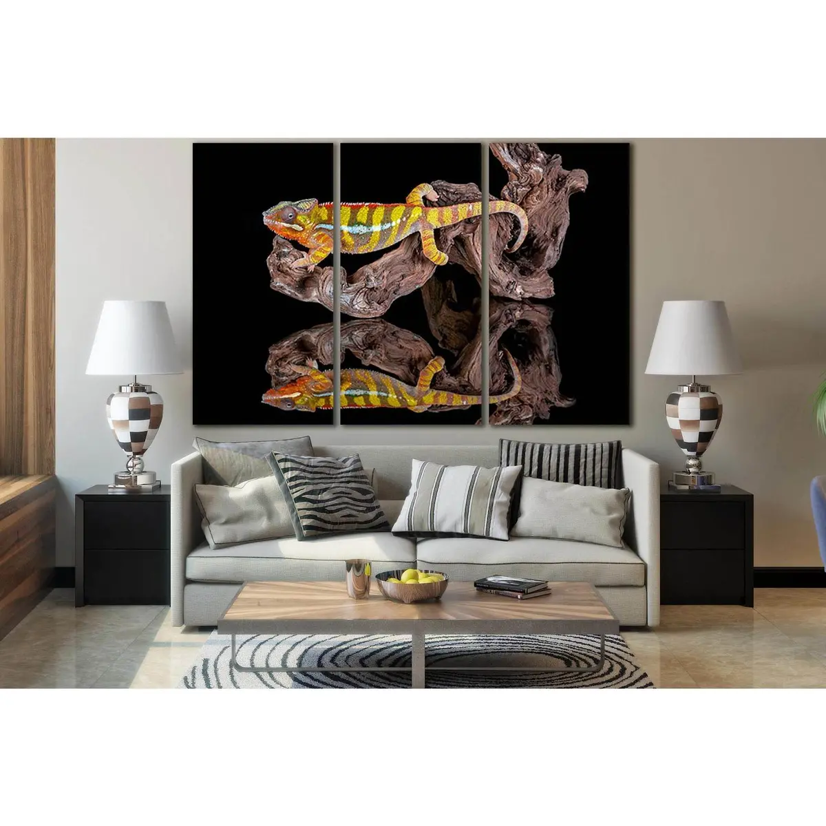 Chameleon Reflection №Sl1028 Ready To Hang Canvas Print 5