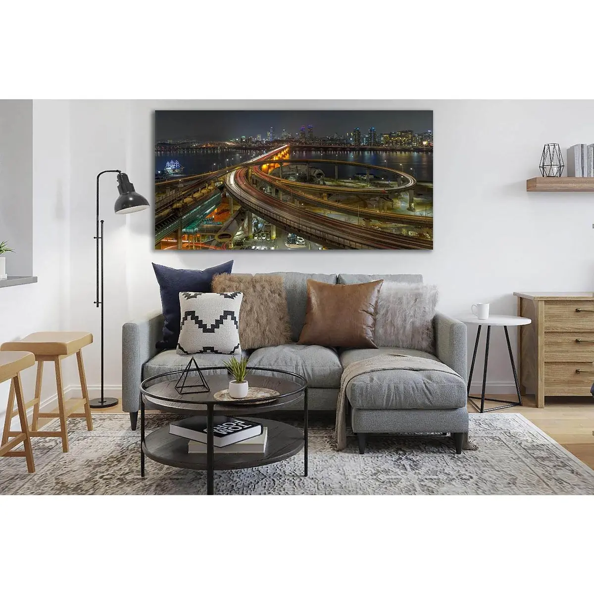 Cheongdam Bridge Seoul South Korea №Sl1120 Ready To Hang Canvas Print 2