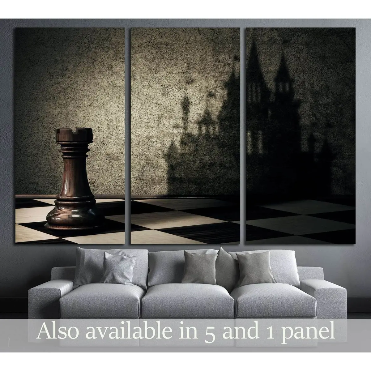 Chess Board №3243 Ready To Hang Canvas Print 5