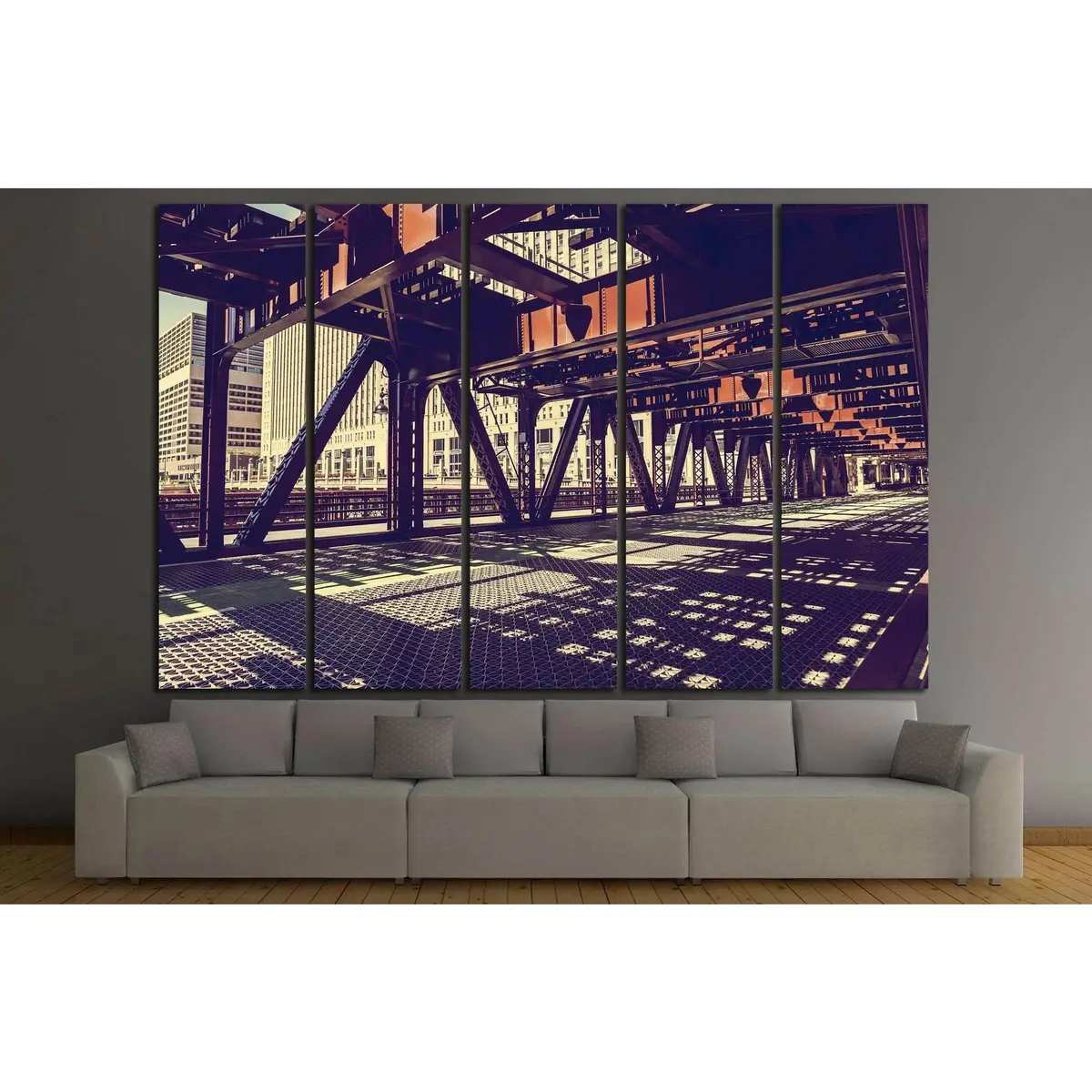Chicago #892 Premium Canvas Wall Art Print - Image 3