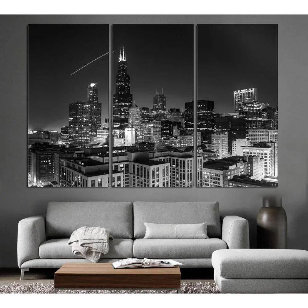 Chicago Cityscape №1098 Ready To Hang Canvas Print 5