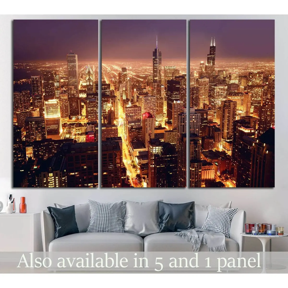 Chicago, Illinois №240 Ready To Hang Canvas Print 5