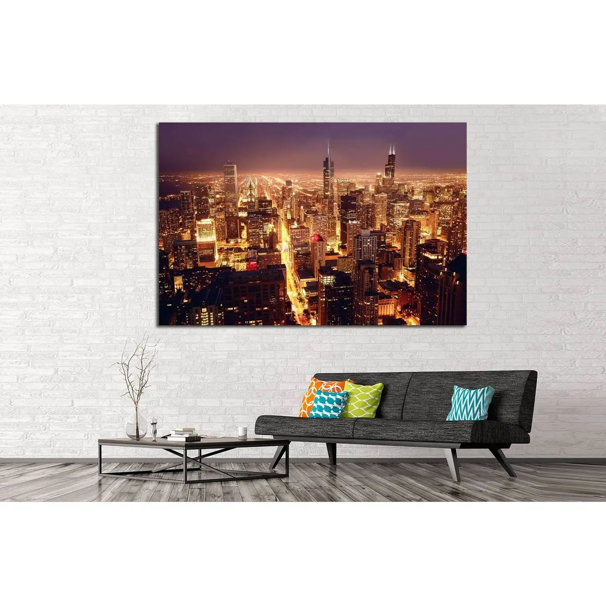 Chicago, Illinois №240 Ready To Hang Canvas Print 3