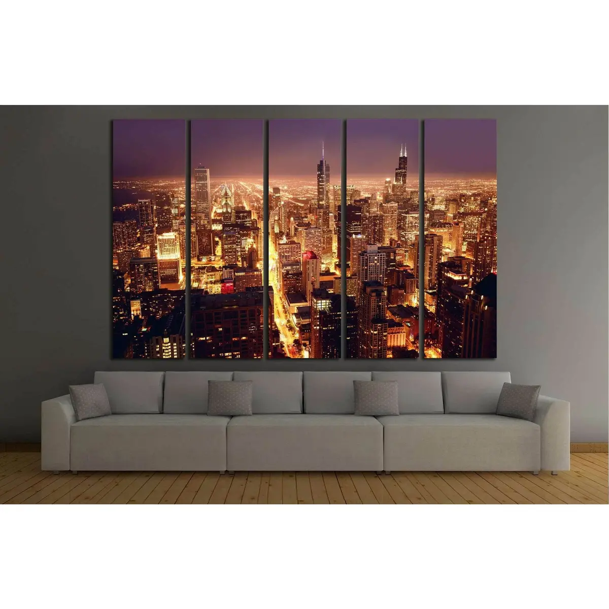 Premium Chicago Cityscape Canvas Wall Art – Ready to Hang - Image 3