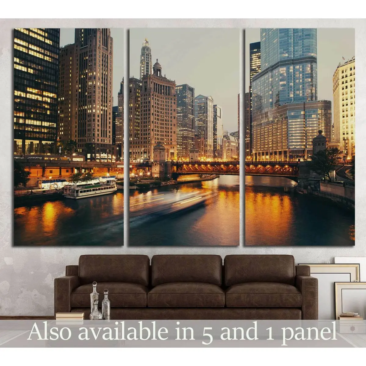 Chicago, Illinois №241 Ready To Hang Canvas Print 5
