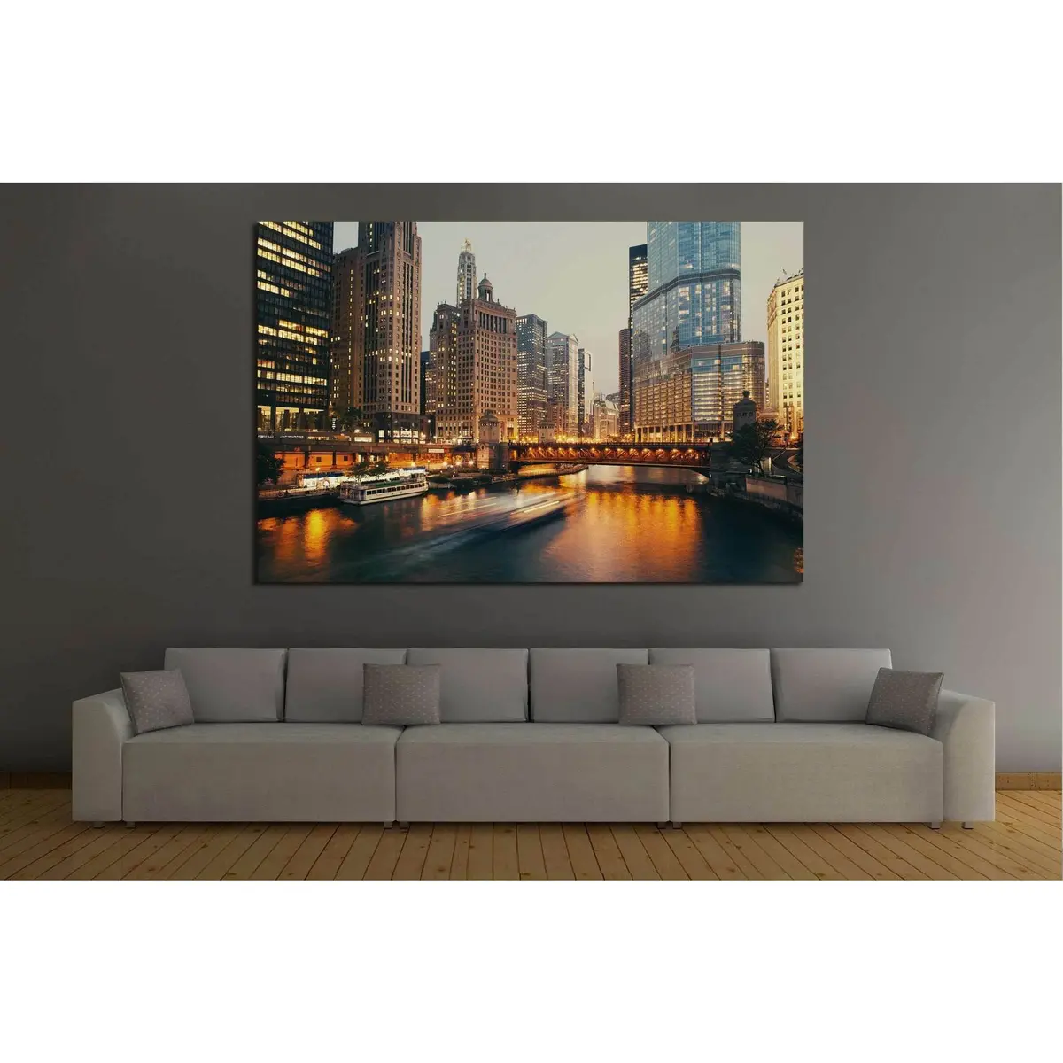 Chicago, Illinois №241 Ready To Hang Canvas Print 2