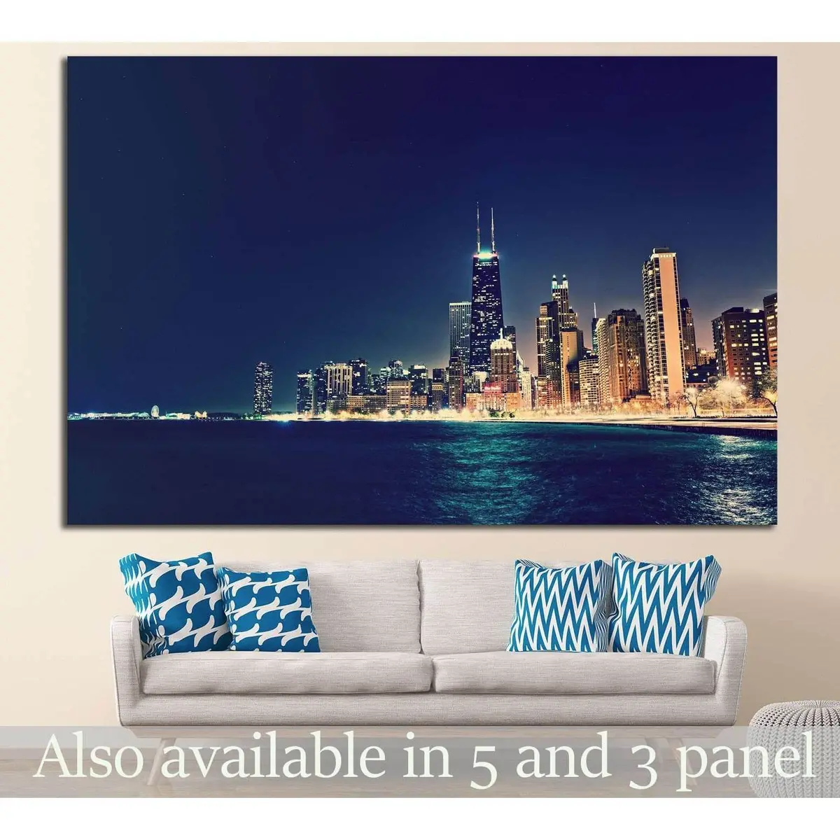 Chicago, Illinois №242 Ready To Hang Canvas Print 1
