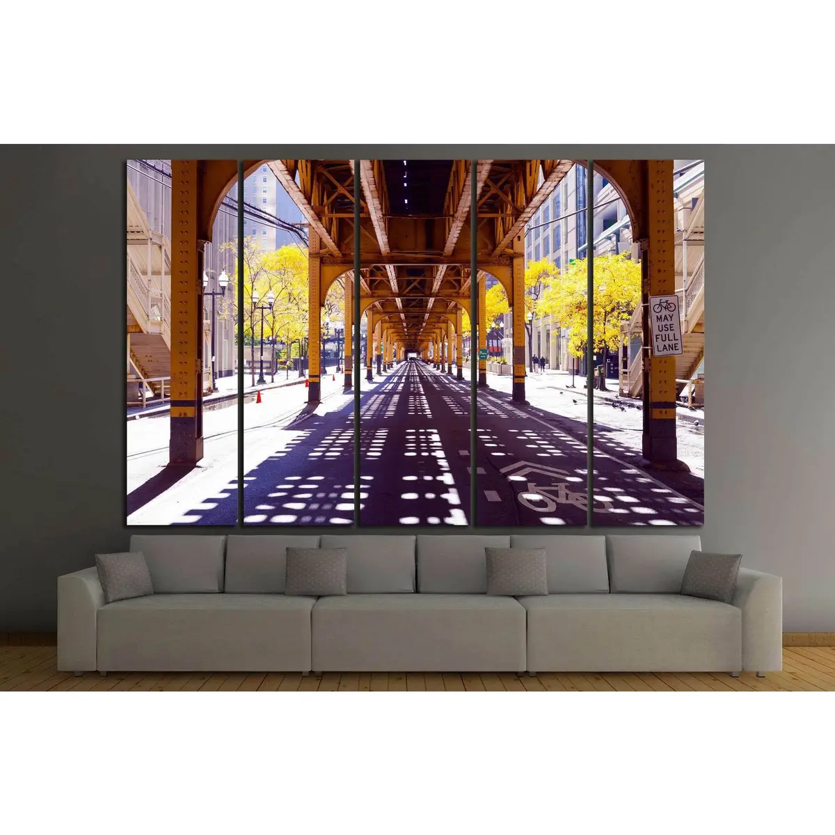 Chicago Cityscape #882 – Premium Ready-to-Hang Canvas Wall Art - Image 3