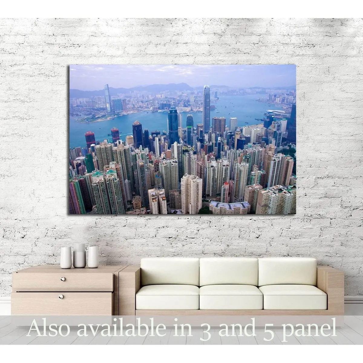 China, Hong Kong International Finance Centre, Hong Kong's Tallest Buildings №2249 Ready To Hang Canvas Print 1