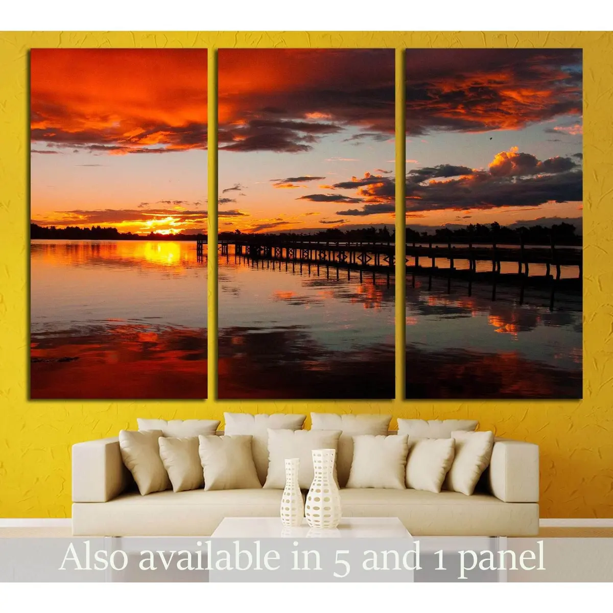 Christchurch New Zealand Sunset №2688 Ready To Hang Canvas Print 5