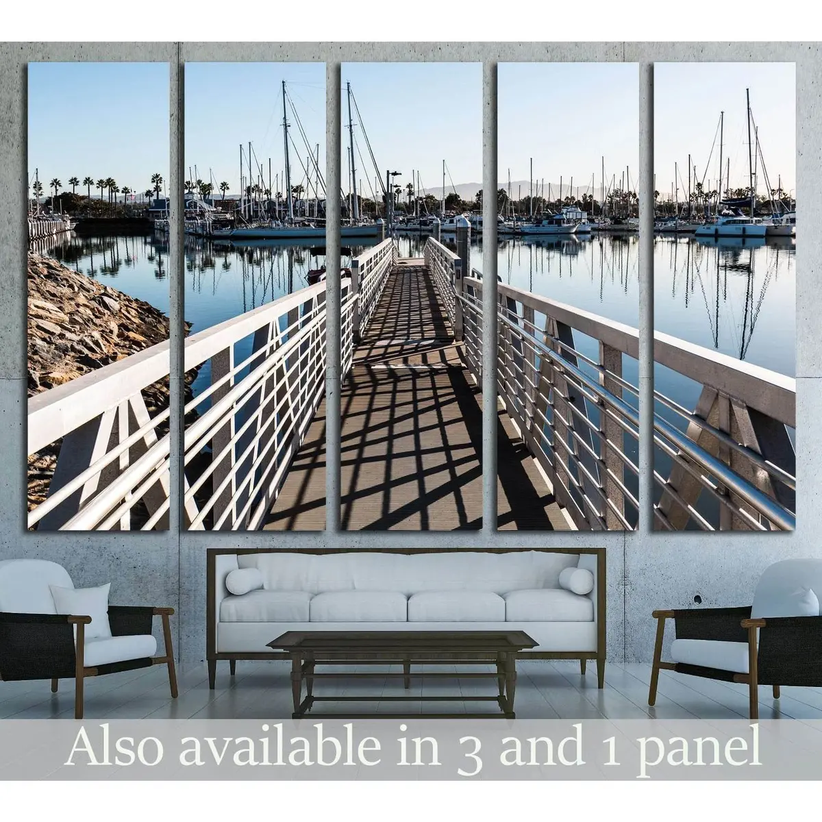 Chula Vista Bayfront Park Marina Canvas Wall Art – Ready-to-Hang Print #2105