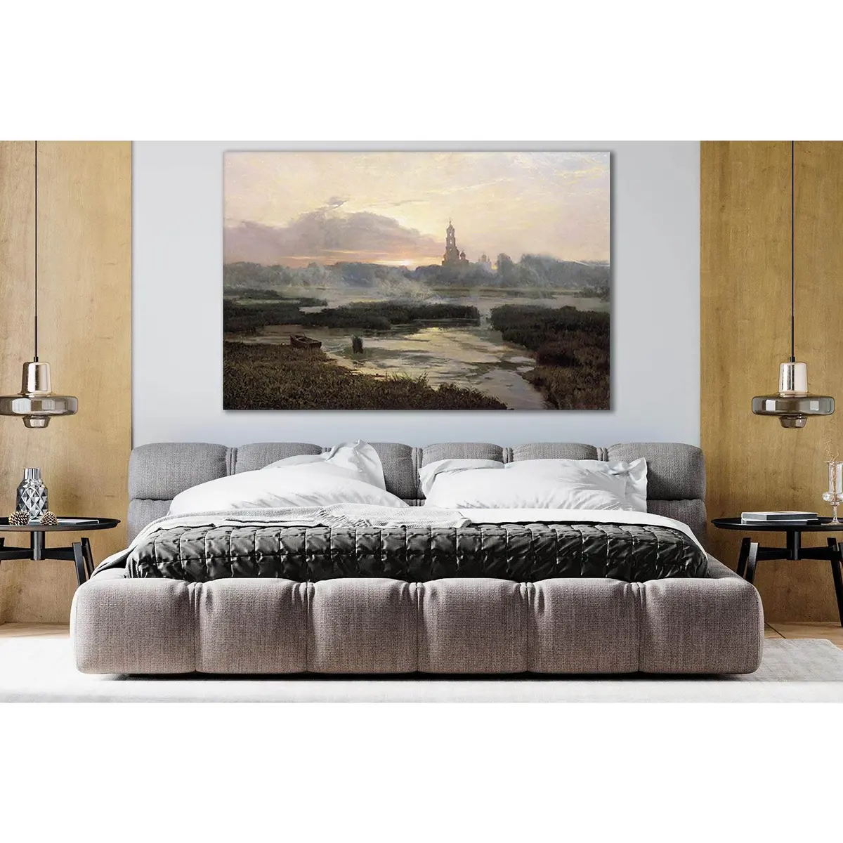 Church Dawn Oil Painting №Sl572 Ready To Hang Canvas Print 1