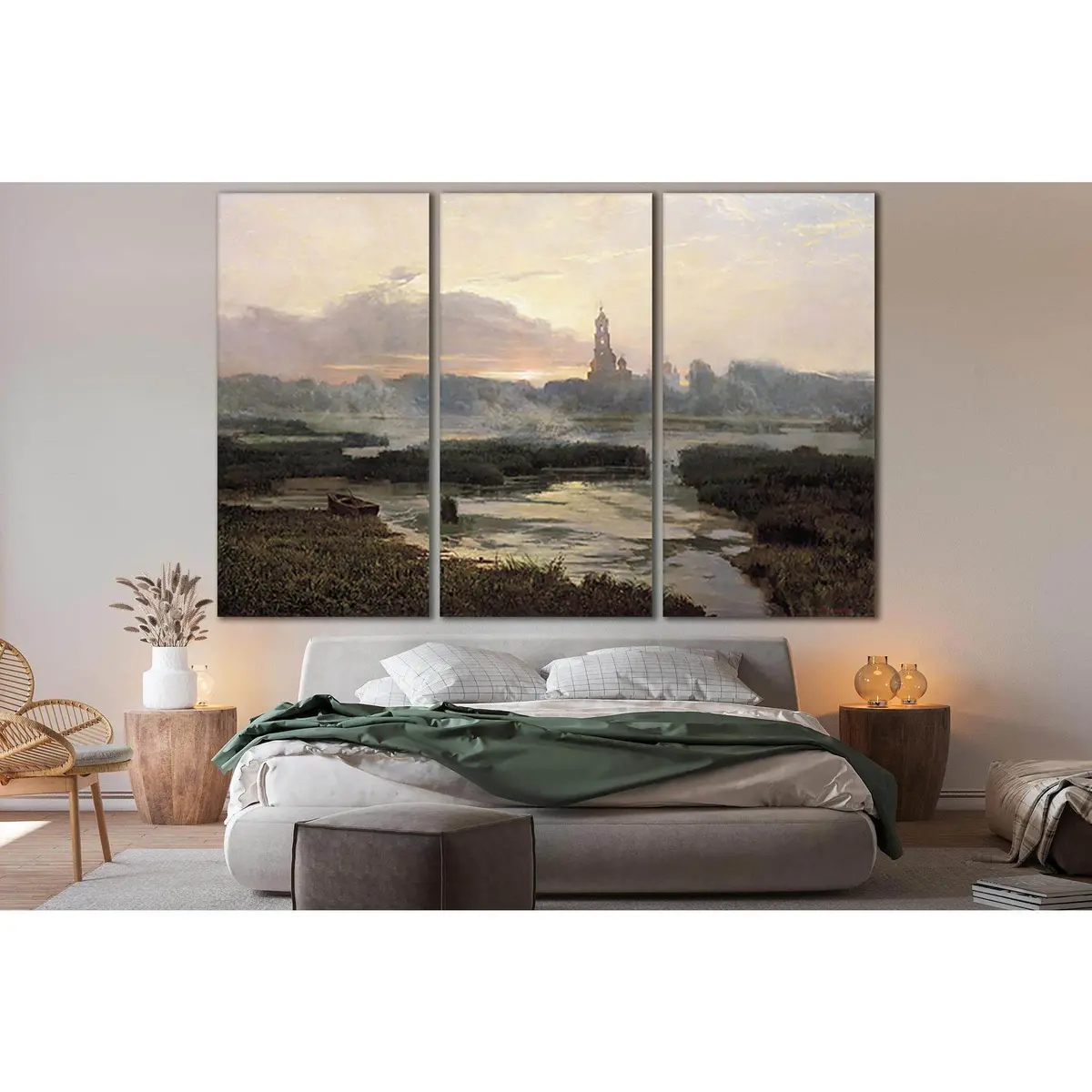 Church Dawn Oil Painting №Sl572 Ready To Hang Canvas Print 5