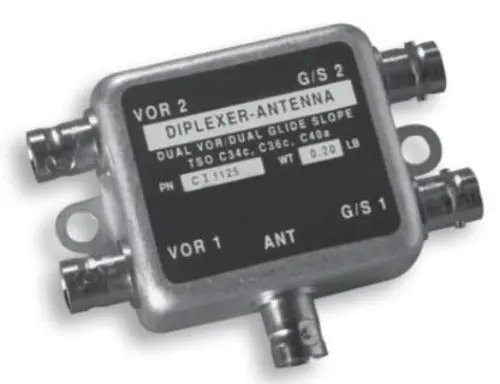 Comant Ci-1125 / Ci-1125-Tnc Diplexer 2 Vor/2 Gs 1