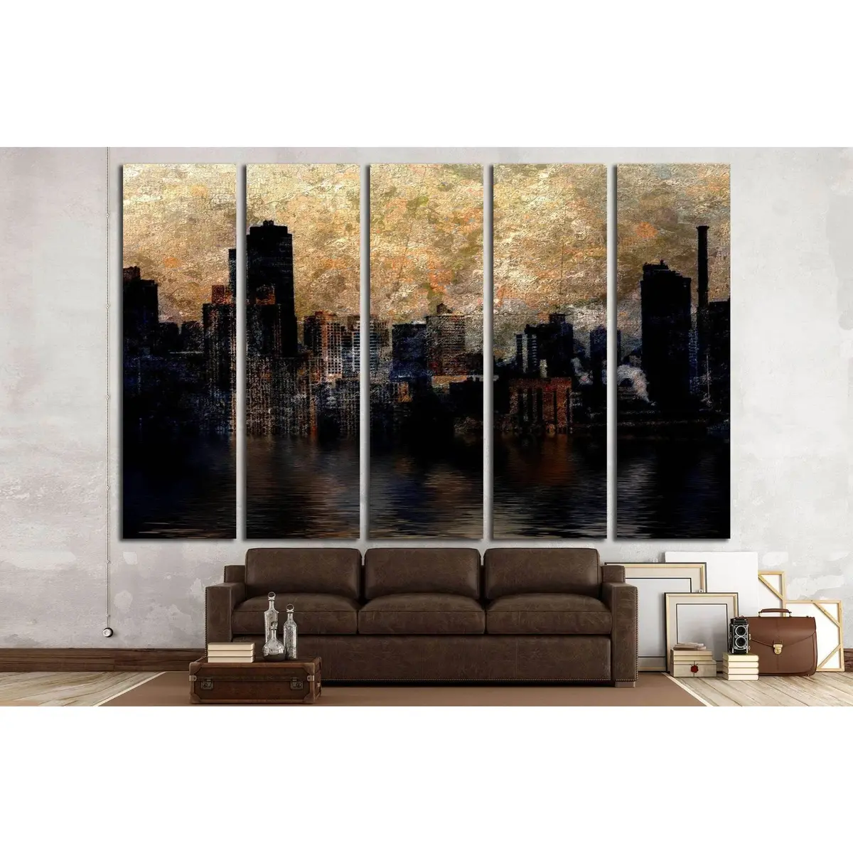 City No. 1617 Premium Canvas Wall Art – Ready to Hang - Image 2