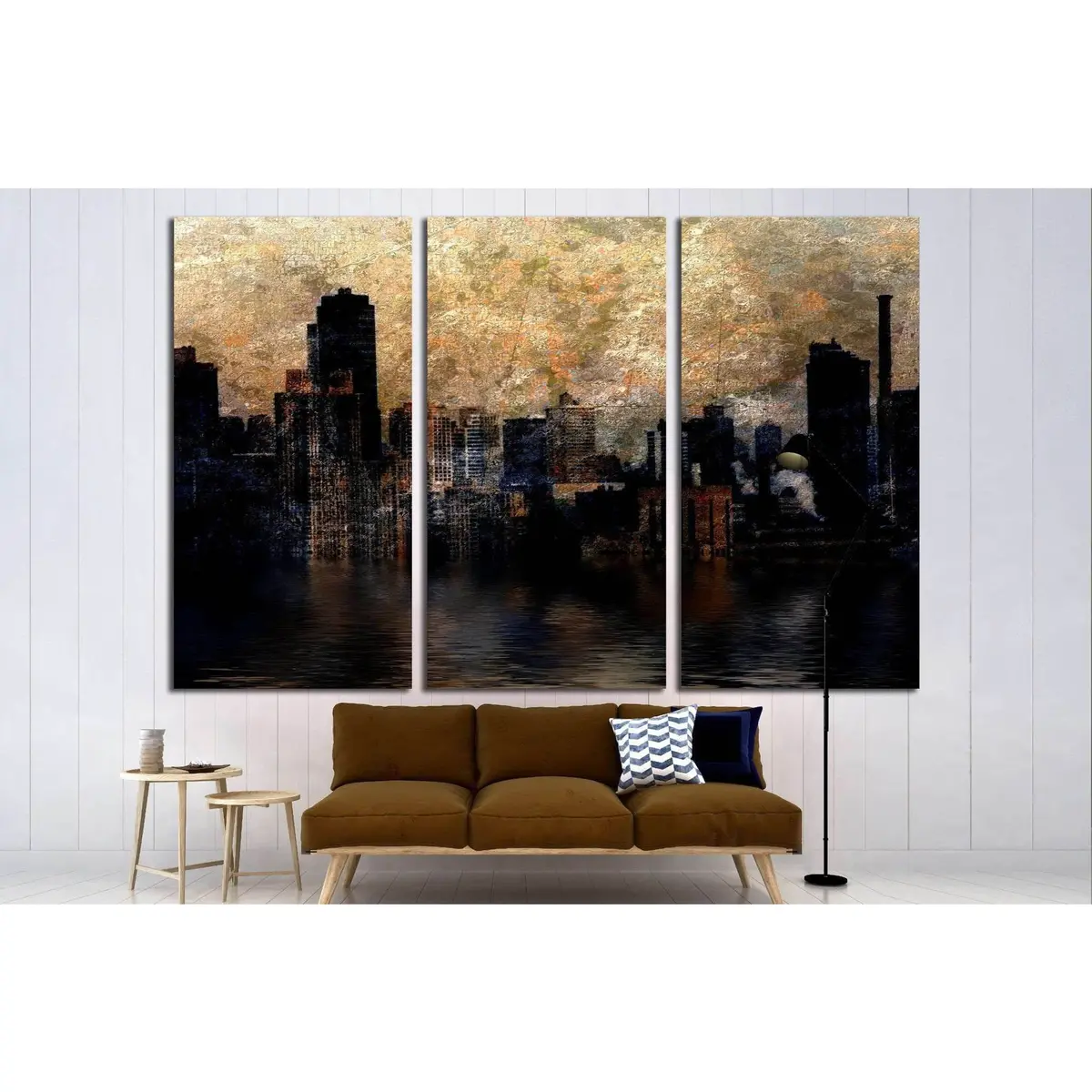 City №1617 Ready To Hang Canvas Print 5