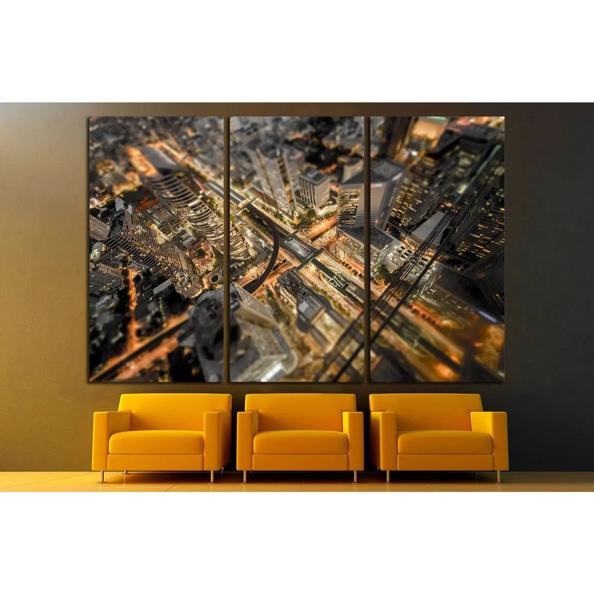 City Abstract №1637 Ready To Hang Canvas Print 5