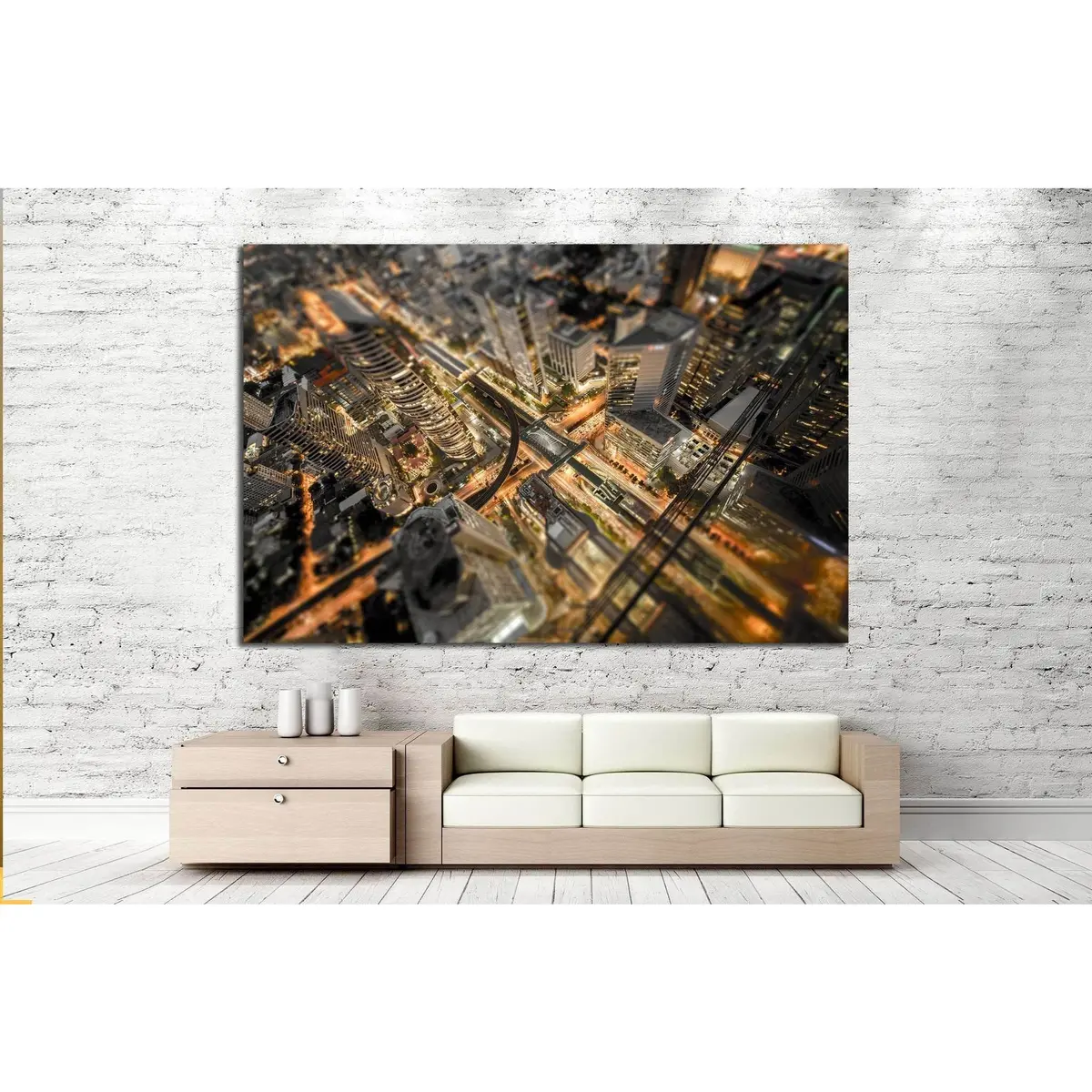 City Abstract №1637 Ready To Hang Canvas Print 2