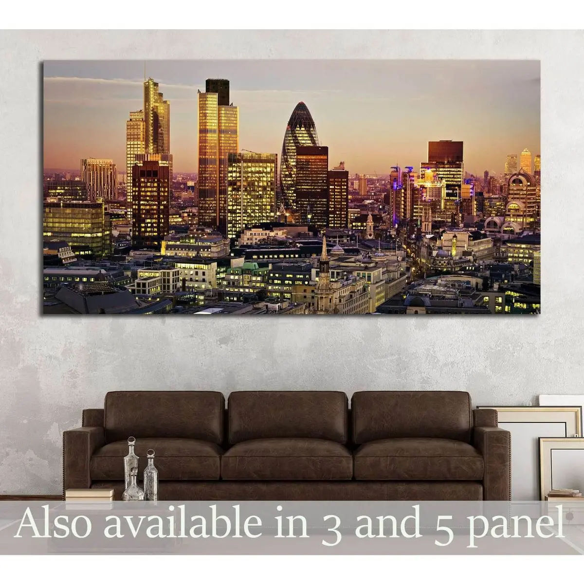 City Of London One Of The Leading Centres Of Global Finance №2595 Ready To Hang Canvas Print 1