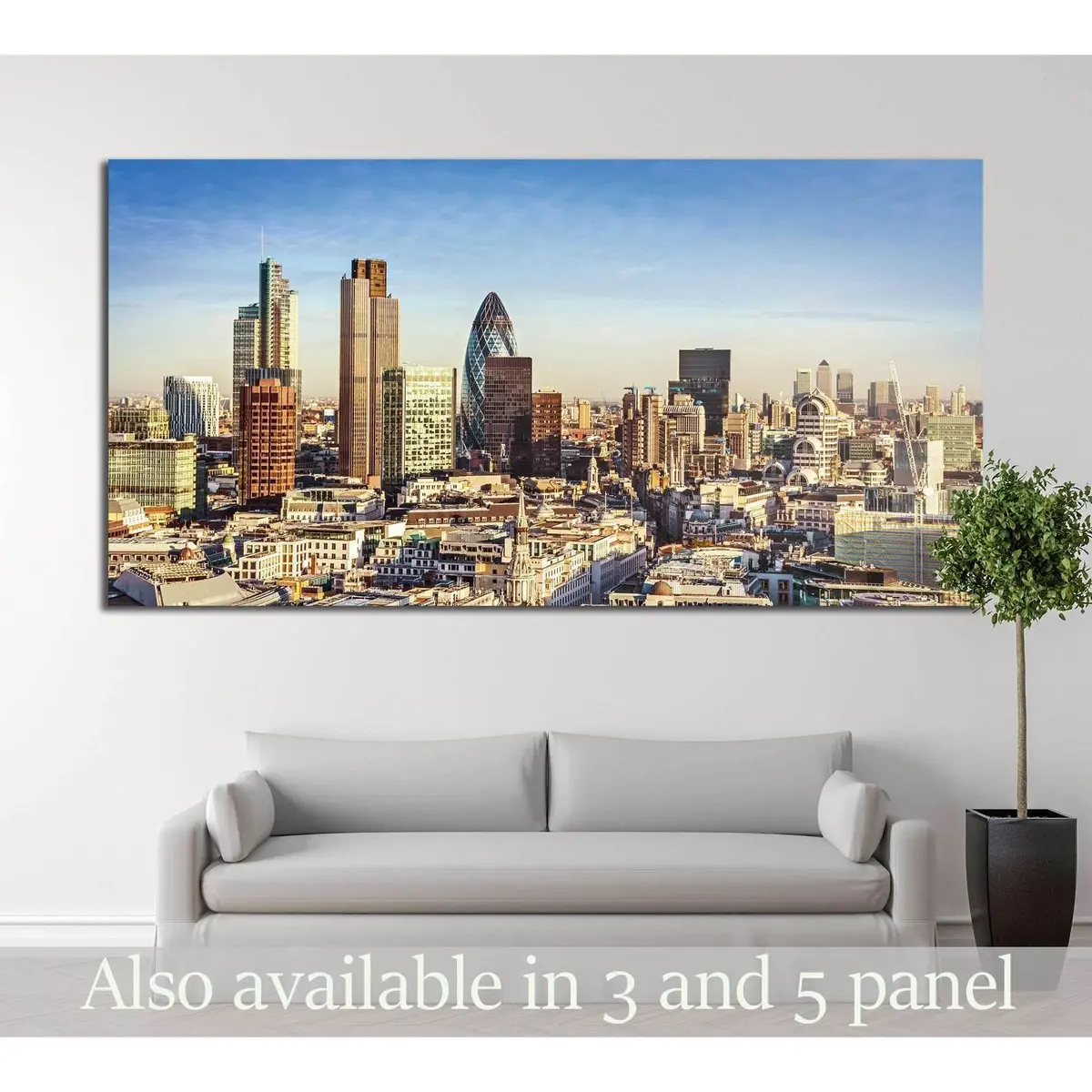 City Of London One Of The Leading Centres Of Global Finance №2652 Ready To Hang Canvas Print 1