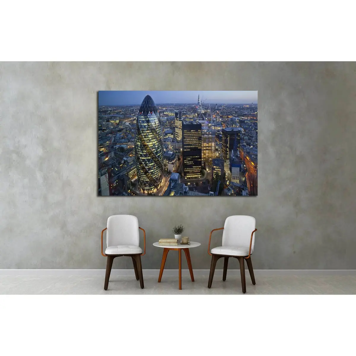 City Of London Skyline At Sunse №2148 Ready To Hang Canvas Print 2