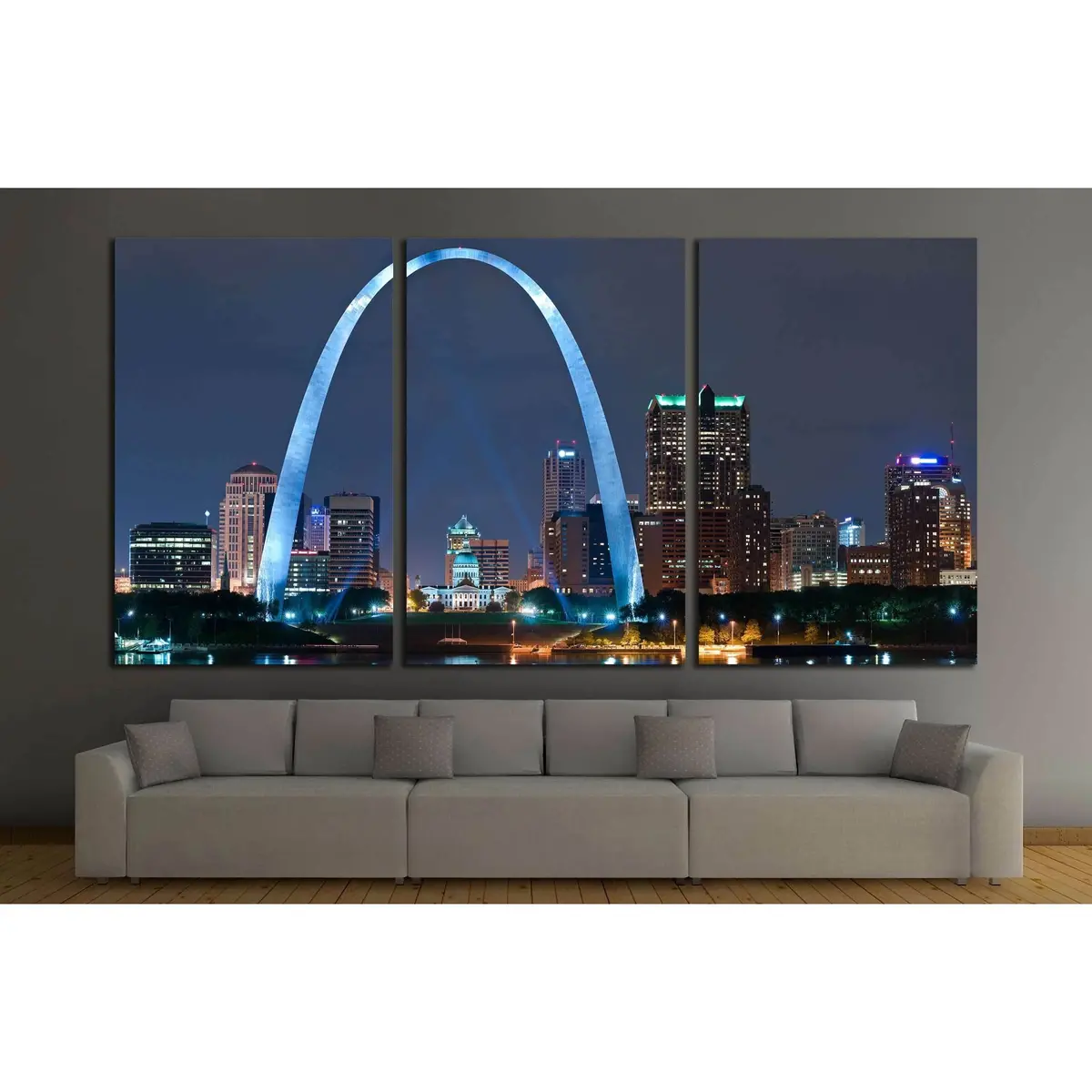 City Of St. Louis №2011 Ready To Hang Canvas Print 5
