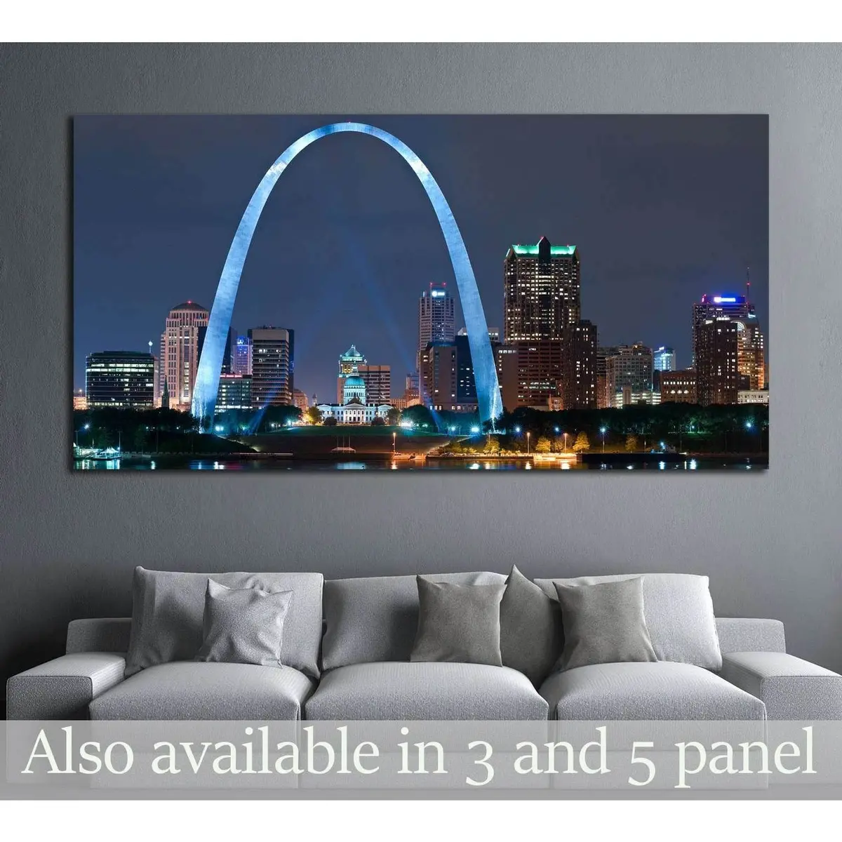 City Of St. Louis №2011 Ready To Hang Canvas Print 1